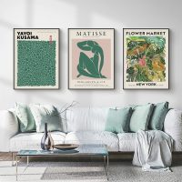 Wall Art - Flower Market, Matisse Print, Yayoi Kusama - Canvas Prints-Poster Prints