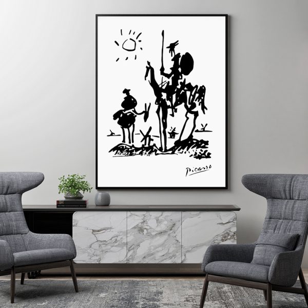 Wall Art - Picasso Print Don Quixote - Canvas Prints-Poster Prints - Image 3