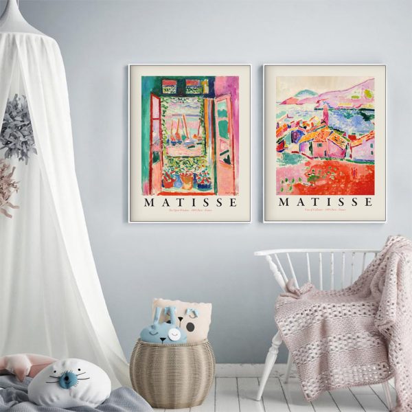 Wall art - The Open Window, View of Collioure (2 sets)- Canvas Prints- Poster Prints