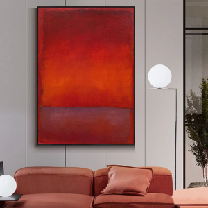 Wall Art - Abstract Red By Mark Rothko - Canvas Prints-Poster Prints