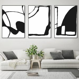 Wall Art - Black and White (3 Sets) - Poster Prints -Canvas Prints