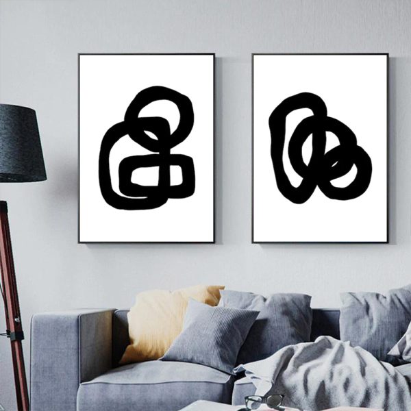 Wall art - Black and White (2 sets)- Canvas Prints- Poster Prints