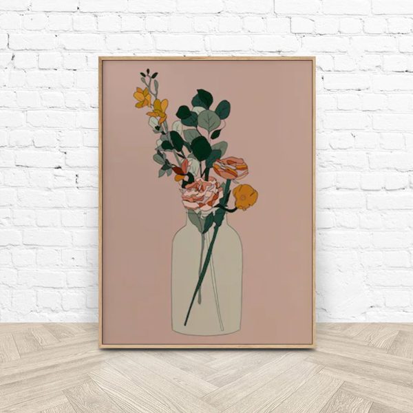 Wall Art - Boho Floral - Canvas Prints-Poster Prints - Image 2