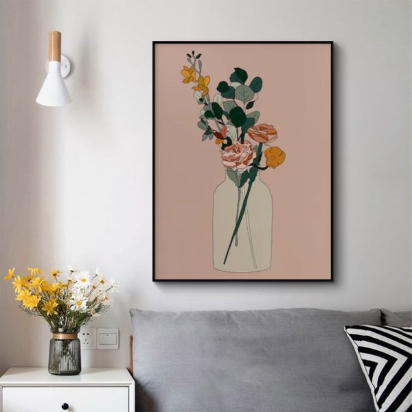 Wall Art - Boho Floral - Canvas Prints-Poster Prints - Image 3
