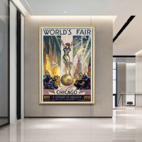 Wall Art - Chicago World Fair 1933 by Glen C. Sheffer - Canvas Prints-Poster Prints - Image 2