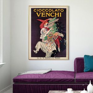 Wall Art - Cioccolato Venchi Vintage - Canvas Prints-Poster Prints
