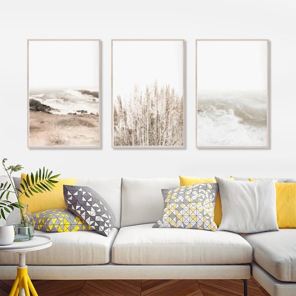 Wall Art - Coastal Beach (3 Sets) - Poster Prints -Canvas Prints