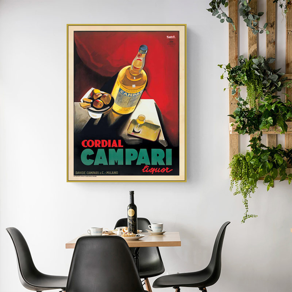 Wall Art - Cordial Campari Liquor - Canvas Prints-Poster Prints