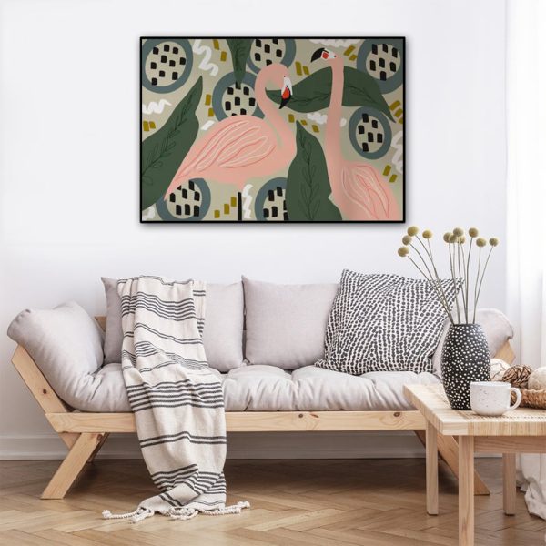 Wall Art - Flamingo - Canvas Prints-Poster Prints - Image 2