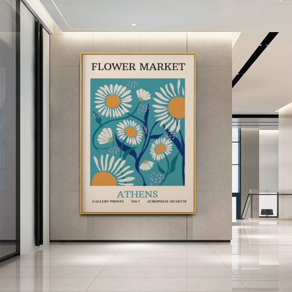 Wall Art - Flower Market Athens - Canvas Prints-Poster Prints - Image 3