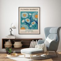 Wall Art - Flower Market Athens - Canvas Prints-Poster Prints