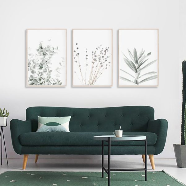 Wall Art - Lavender Eucalyptus (3 Sets) - Poster Prints -Canvas Prints - Image 2