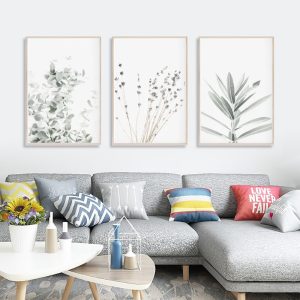 Wall Art - Lavender Eucalyptus (3 Sets) - Poster Prints -Canvas Prints