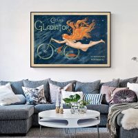 Wall Art - Marchio Art Cycles Gladiator - Canvas Prints-Poster Prints