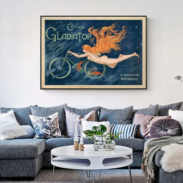 Wall Art - Marchio Art Cycles Gladiator - Canvas Prints-Poster Prints