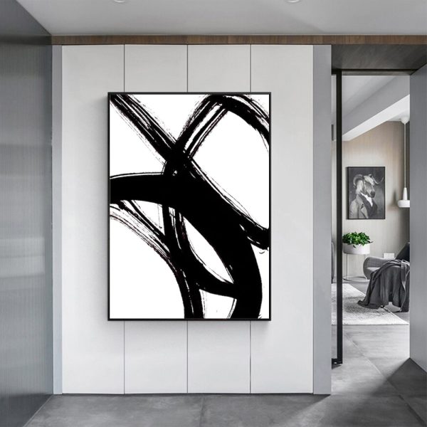 Wall Art - Minimalist Black - Canvas Prints-Poster Prints - Image 2