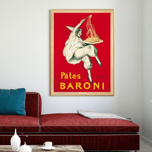 Wall Art - Pâtes Baroni Pasta - Canvas Prints-Poster Prints