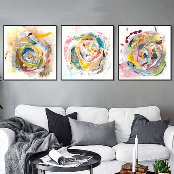 Wall Art - Roses (3 sets) - Canvas Prints-Poster Prints - Image 2