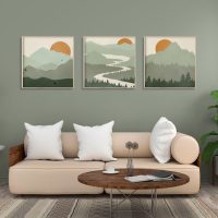 Wall Art - Sage Green Landscapes (3 sets) - Canvas Prints-Poster Prints - Image 2
