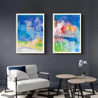 Wall art - Blue Splash (2 sets)- Canvas Prints- Poster Prints - Image 3