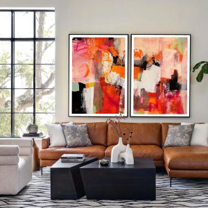 Wall art - Colorful Splash (2 sets)- Canvas Prints- Poster Prints