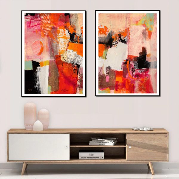 Wall art - Colorful Splash (2 sets)- Canvas Prints- Poster Prints - Image 2