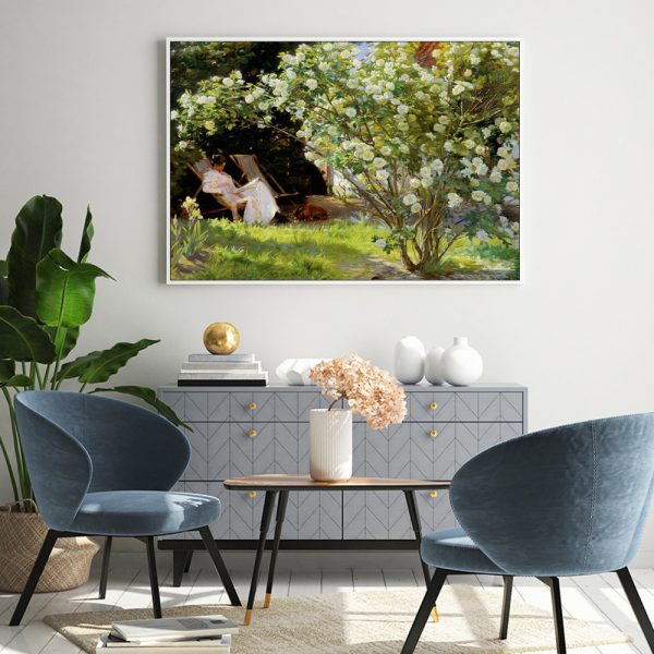 Wall Art - Les Roses By Peder Severin Kroyer - Canvas Prints-Poster Prints