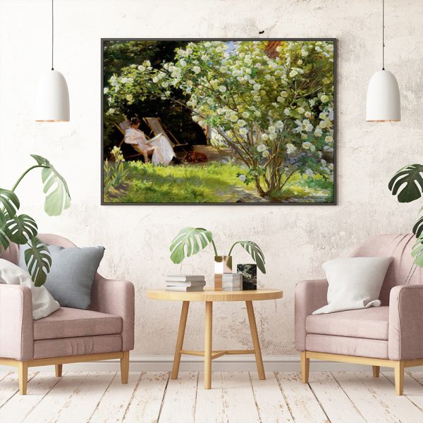 Wall Art - Les Roses By Peder Severin Kroyer - Canvas Prints-Poster Prints - Image 2
