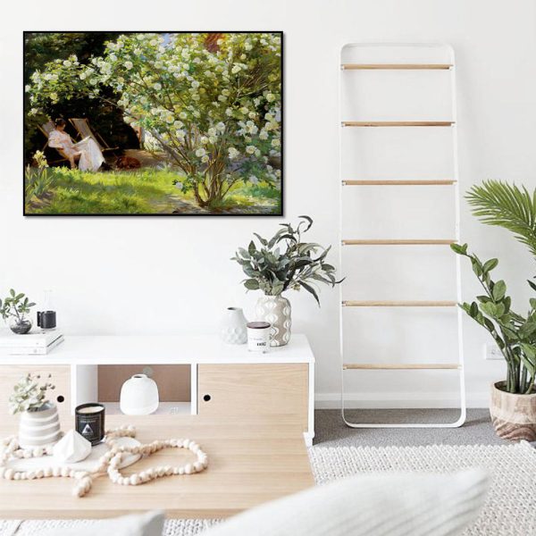 Wall Art - Les Roses By Peder Severin Kroyer - Canvas Prints-Poster Prints - Image 3