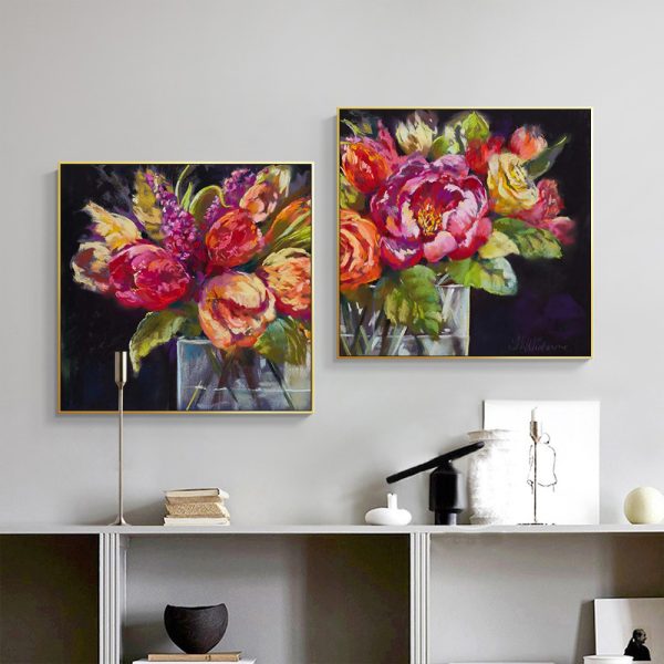 Wall Art - Peony Gardens (2 sets)- Canvas Prints-Poster Prints