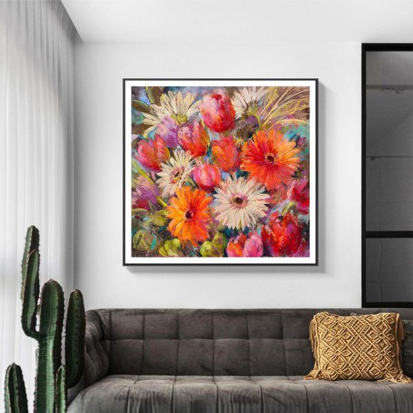 Wall Art - Summer Floral - Canvas Prints-Poster Prints - Image 3