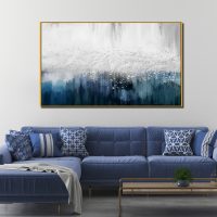 Wall Art - Blue Dancing - Canvas Prints-Poster Prints - Image 2