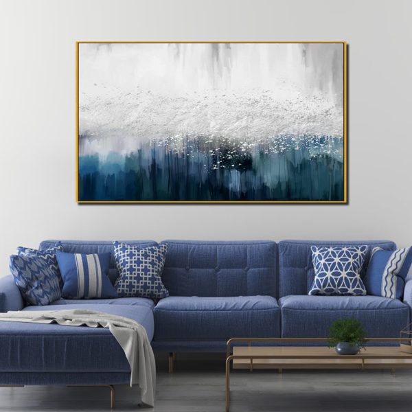 Wall Art - Blue Dancing - Canvas Prints-Poster Prints - Image 2