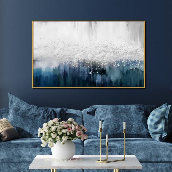Wall Art - Blue Dancing - Canvas Prints-Poster Prints - Image 3