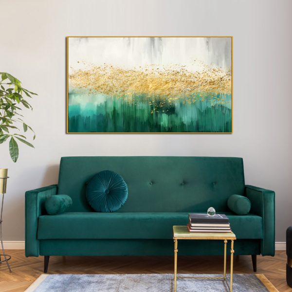 Wall Art - Green Star Dancing - Canvas Prints-Poster Prints