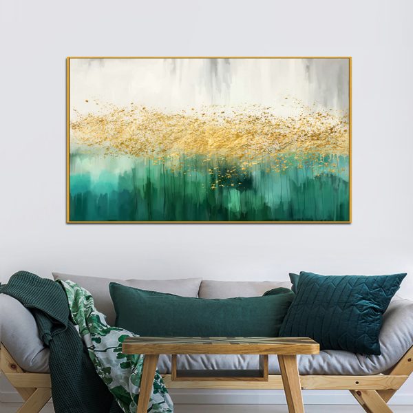 Wall Art - Green Star Dancing - Canvas Prints-Poster Prints - Image 2