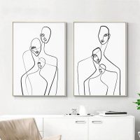 Wall art - Abstract Figures (2 sets)- Canvas Prints- Poster Prints - Image 3