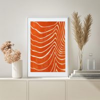 Wall Art - Abstract Orange - Canvas Prints-Poster Prints - Image 2