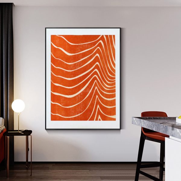 Wall Art - Abstract Orange - Canvas Prints-Poster Prints - Image 3