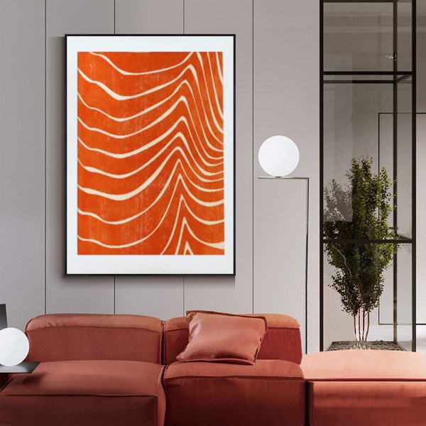 Wall Art - Abstract Orange - Canvas Prints-Poster Prints