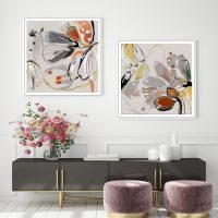 Wall Art - Blooming Spring Floral (2 sets)- Canvas Prints-Poster Prints - Image 2