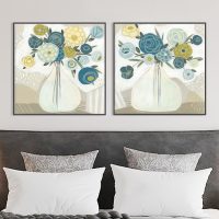 Wall Art - Blue Bouquet (2 sets) - Canvas Prints-Poster Prints - Image 2