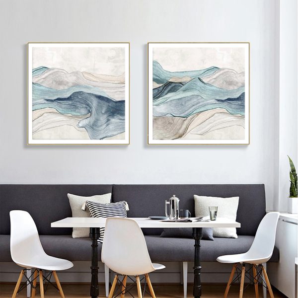 Wall Art - Blue Mountain (2 sets)- Canvas Prints-Poster Prints - Image 2