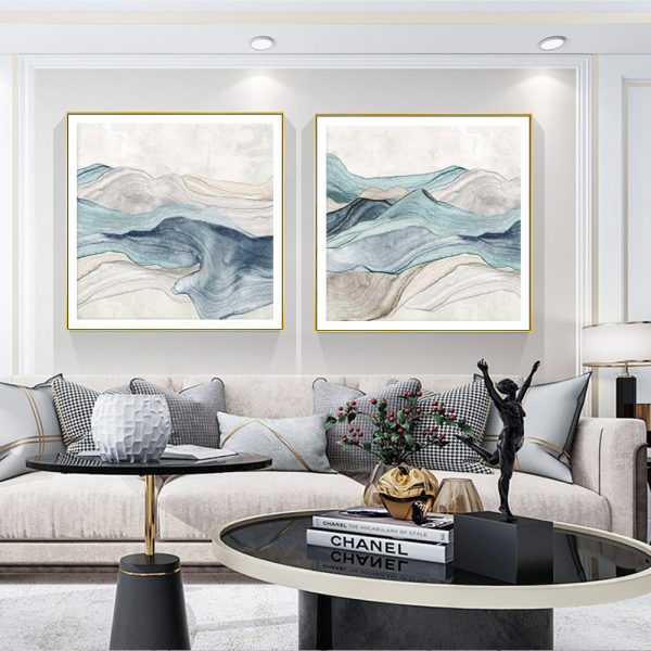 Wall Art - Blue Mountain (2 sets)- Canvas Prints-Poster Prints