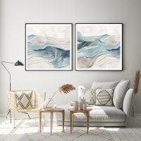 Wall Art - Blue Mountain (2 sets)- Canvas Prints-Poster Prints - Image 3
