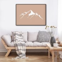 Wall Art - Boho Mountain- Canvas Prints-Poster Prints - Image 2