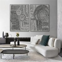 Wall art - Clustered Dots (2 sets)- Canvas Prints- Poster Prints - Image 2