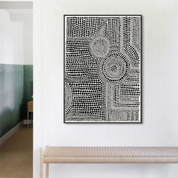 Wall Art - Clustered Dots A - Canvas Prints-Poster Prints - Image 2