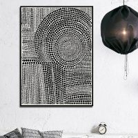 Wall Art - Clustered Dots B - Canvas Prints-Poster Prints - Image 2
