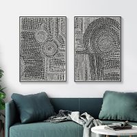 Wall art - Clustered Dots (2 sets)- Canvas Prints- Poster Prints - Image 3